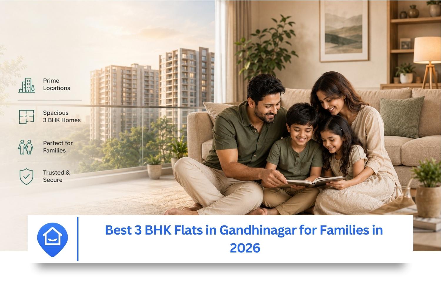 Best 3 BHK Flats in Gandhinagar for Families in 2026