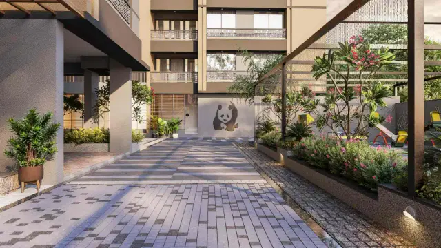 Pratistha Heights 2 BHK Flat in Randesan, Gandhinagar