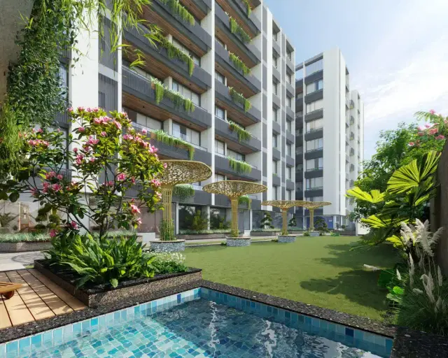 Aaryan Roman 3 BHK Flat in K Raheja, Gandhinagar