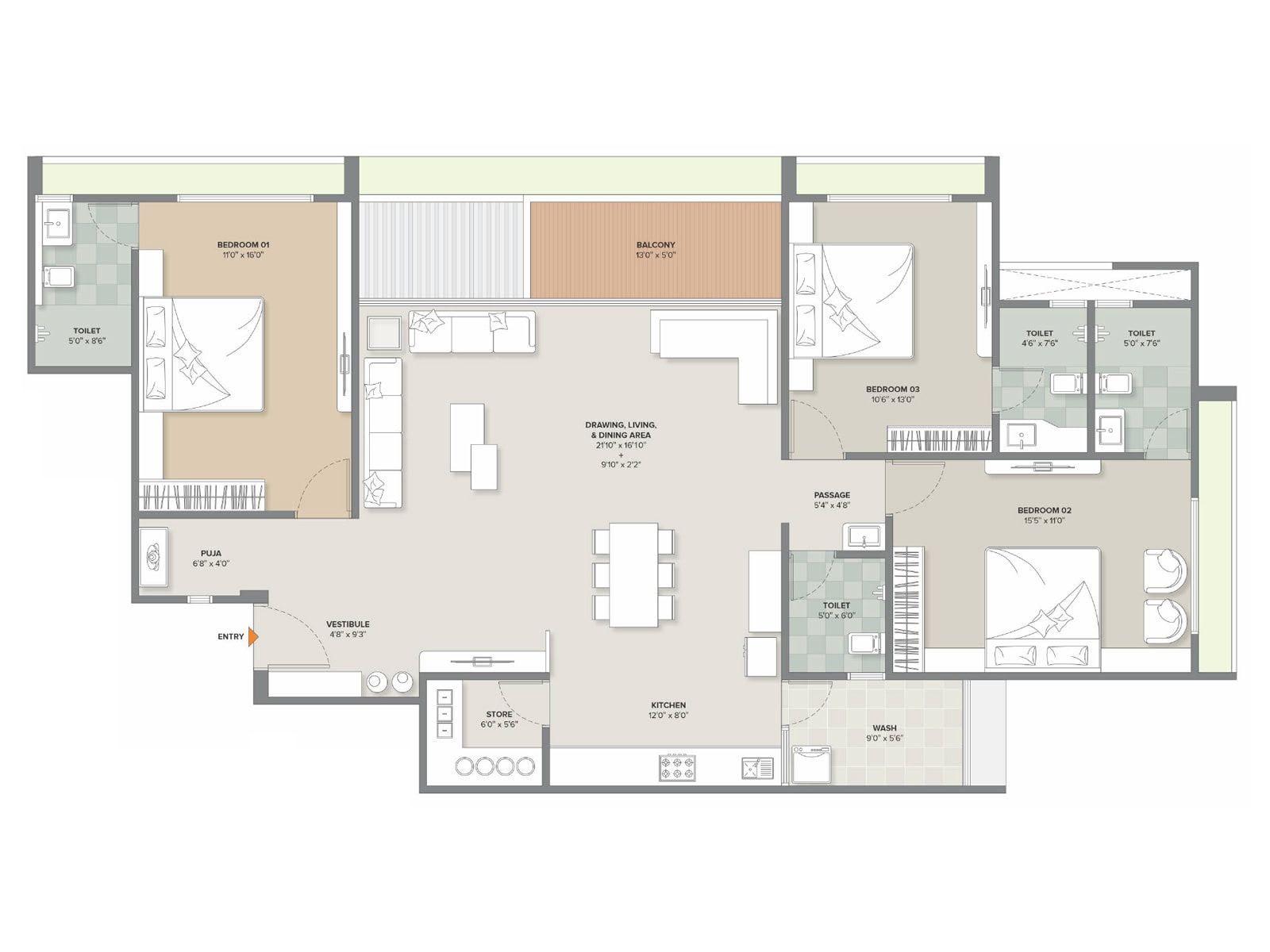 Atulyam Saral floor plan