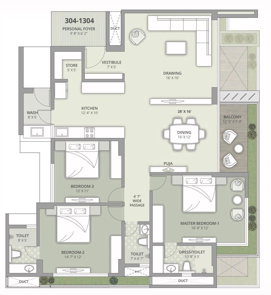320 sq yd