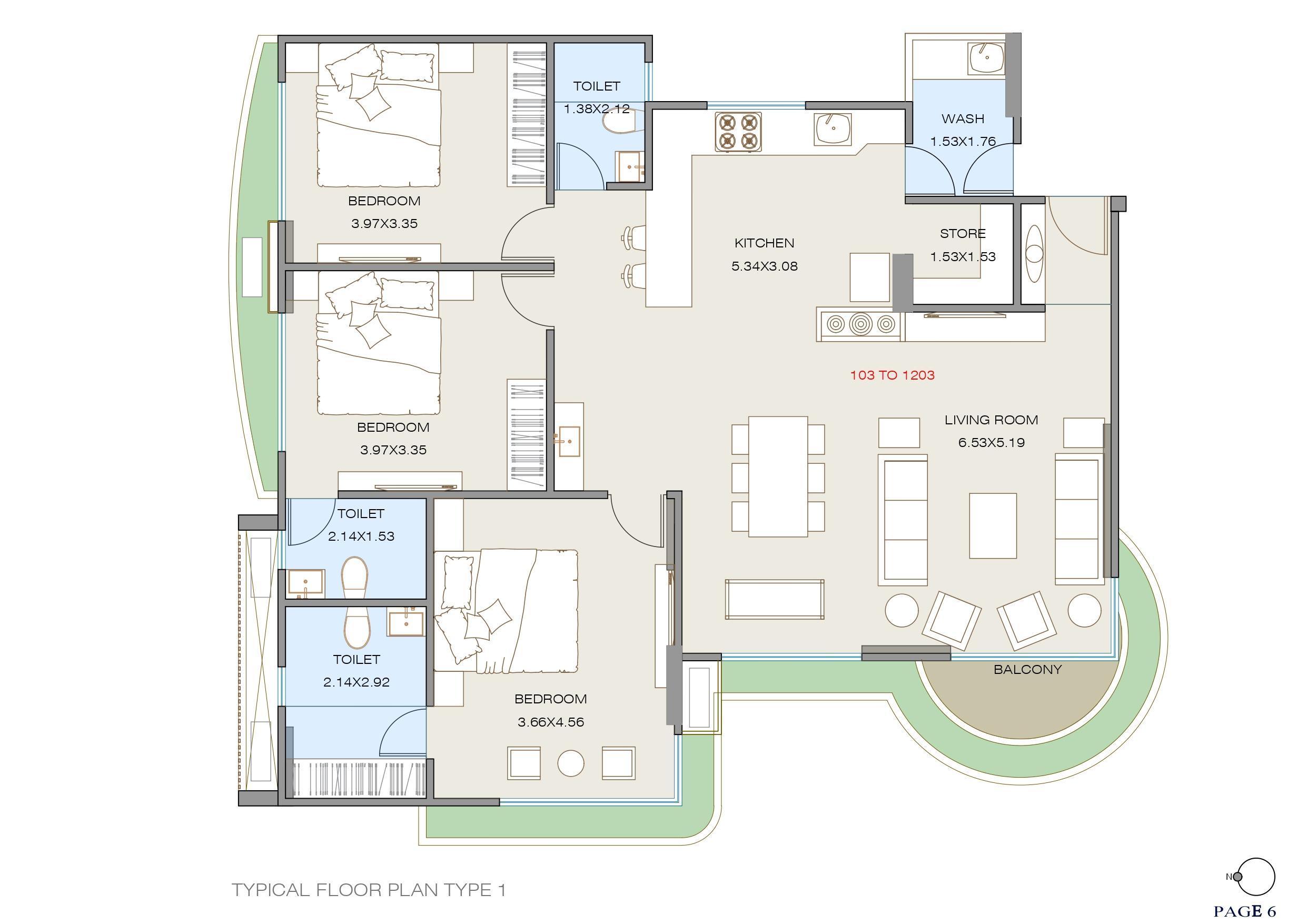 Shreeji Siesta floor plan