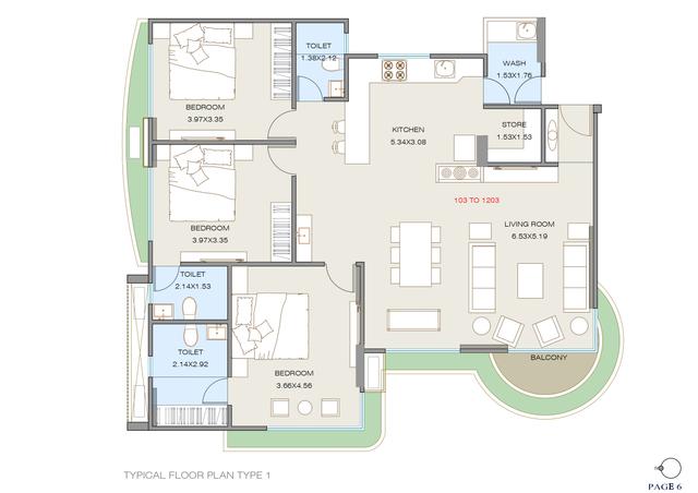 Shreeji Siesta floor plan