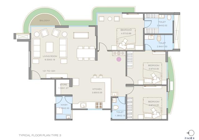 Shreeji Siesta floor plan