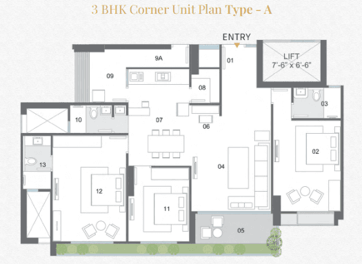 Shreeya Amazia floor plan