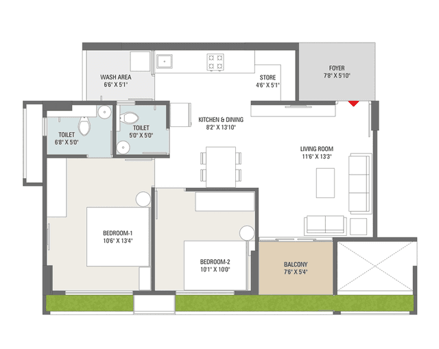 2 BHK type 3