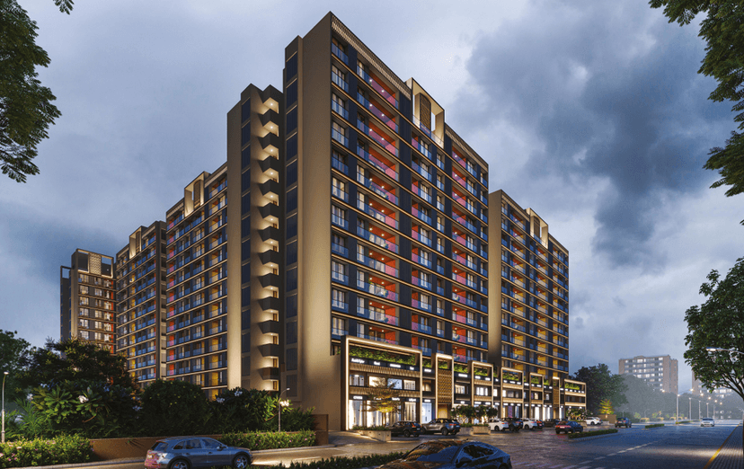 Premium 2 BHK Flat buy — Samved Opera Melody in 5JR9+682, Swagat Queensland Rd, near Highway, Sargasan, Gandhinagar, Gujarat 382419 , Gandhinagar