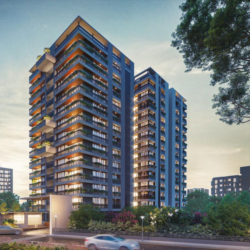 Premium 3 BHK Flat buy — Royal Rosevill Regius in Sargasan, Gandhinagar