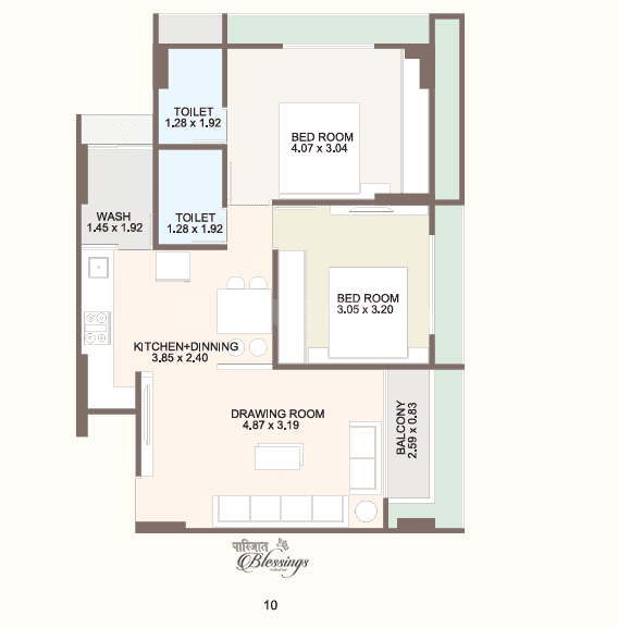 Paarijat Blessings floor plan