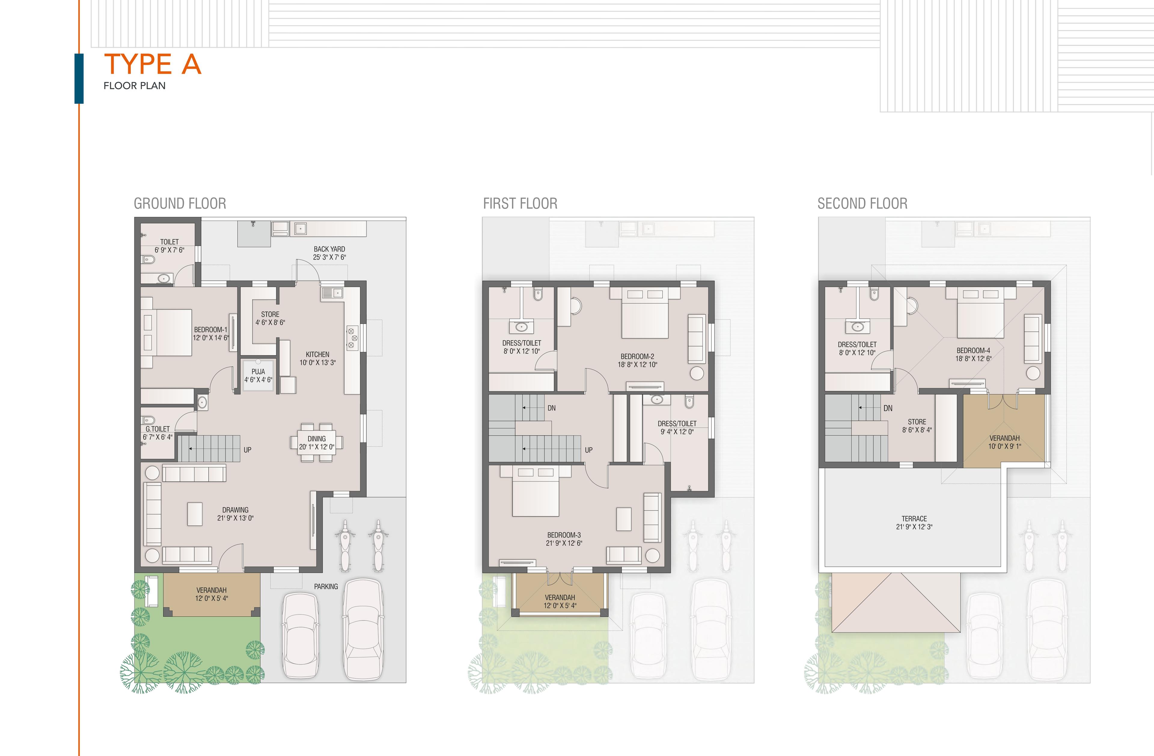 Madhav Crest Villa floor plan