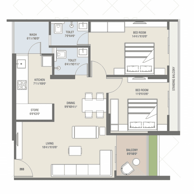 2 BHK