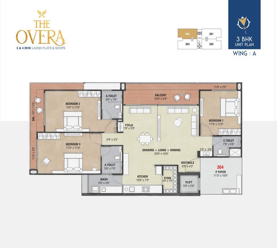 The Overa floor plan
