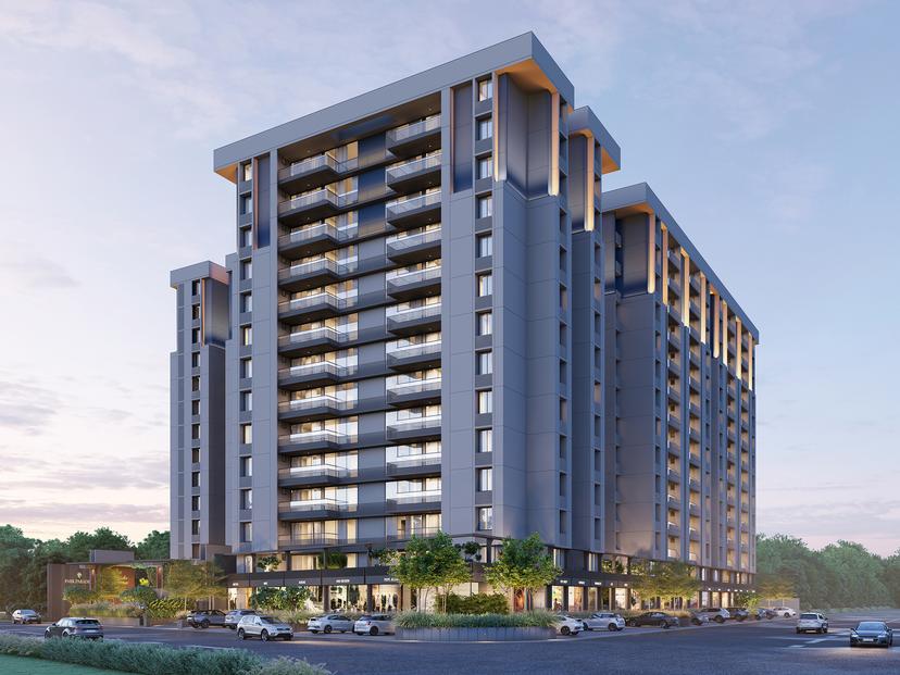 Premium 3 BHK Flat buy — Satva Park Paradise in Sargasan, Gandhinagar