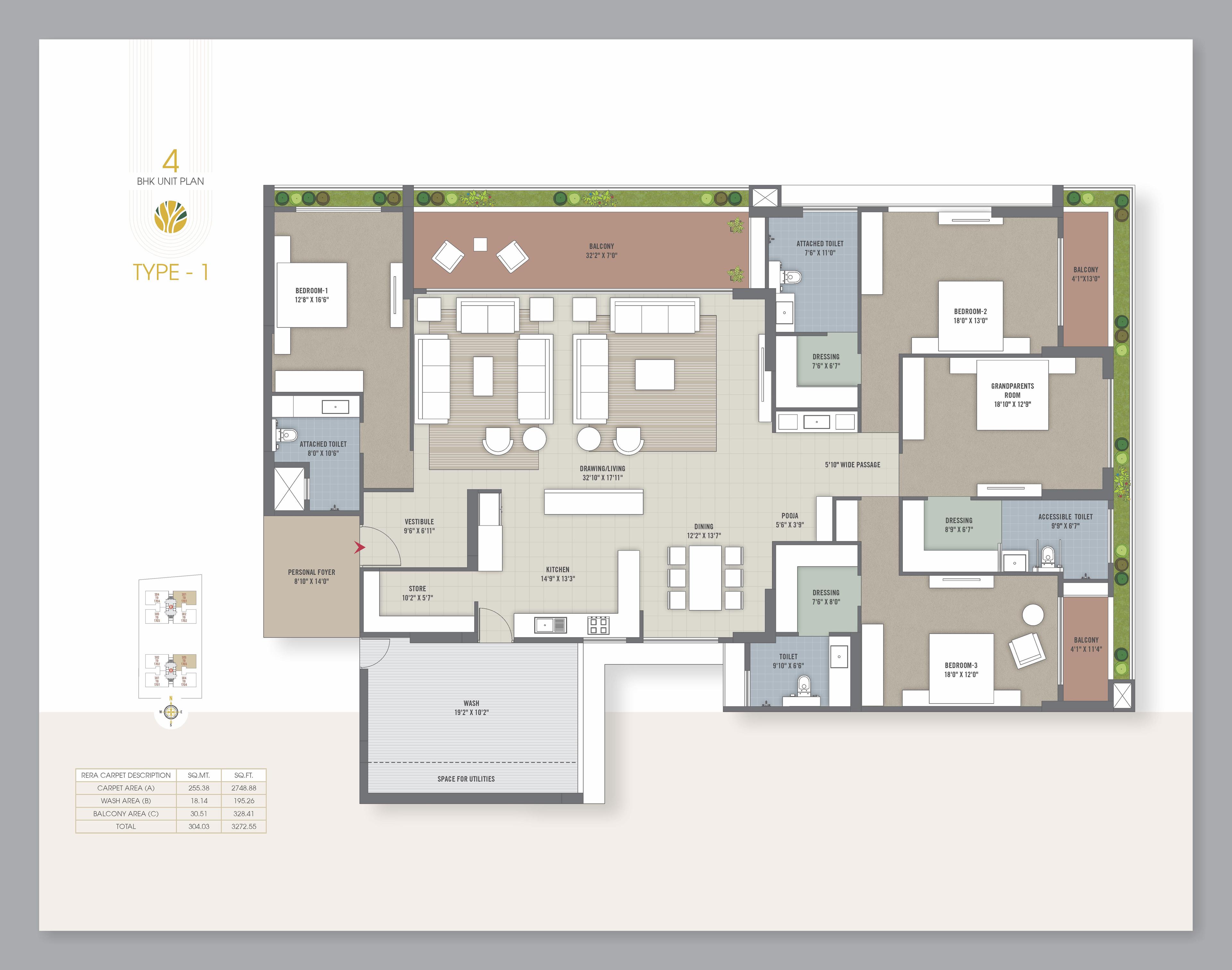 Kaavyaratna Vasudha floor plan