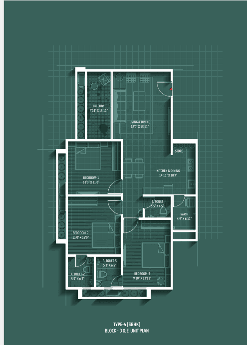 Satva Park Paradise floor plan