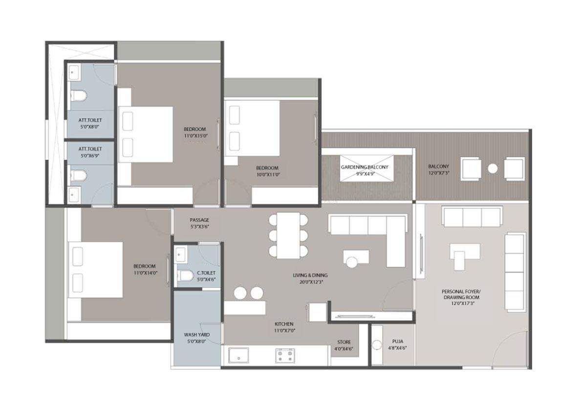 Ekaiva floor plan