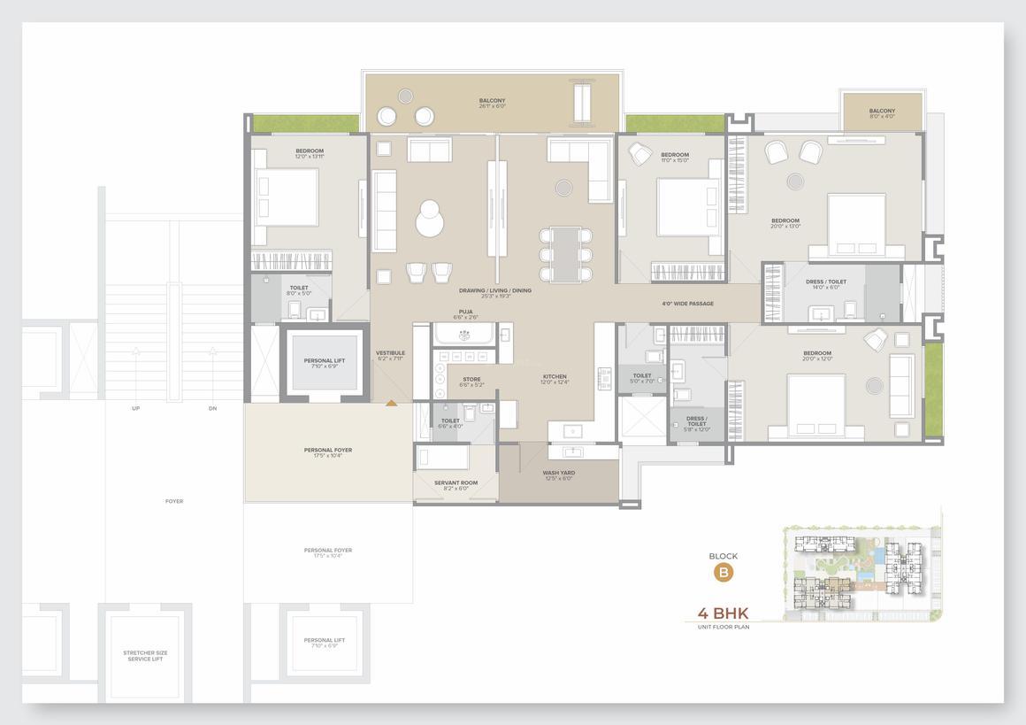 Keshvam Skyview floor plan