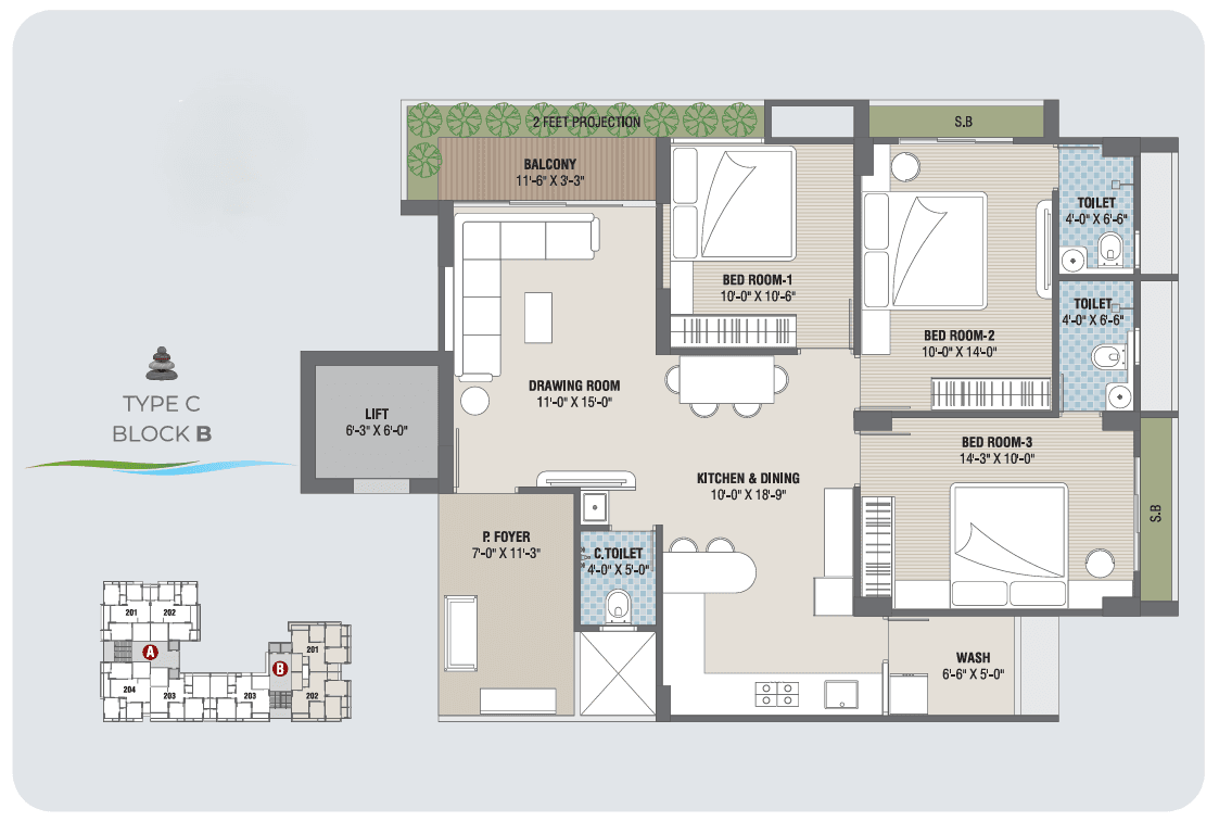 RiverDale floor plan