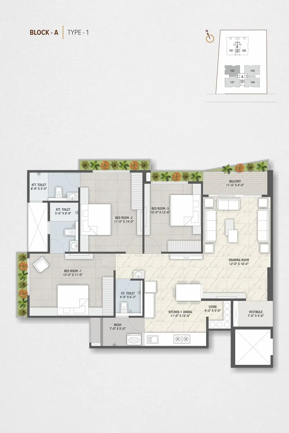 Dev Parisar floor plan