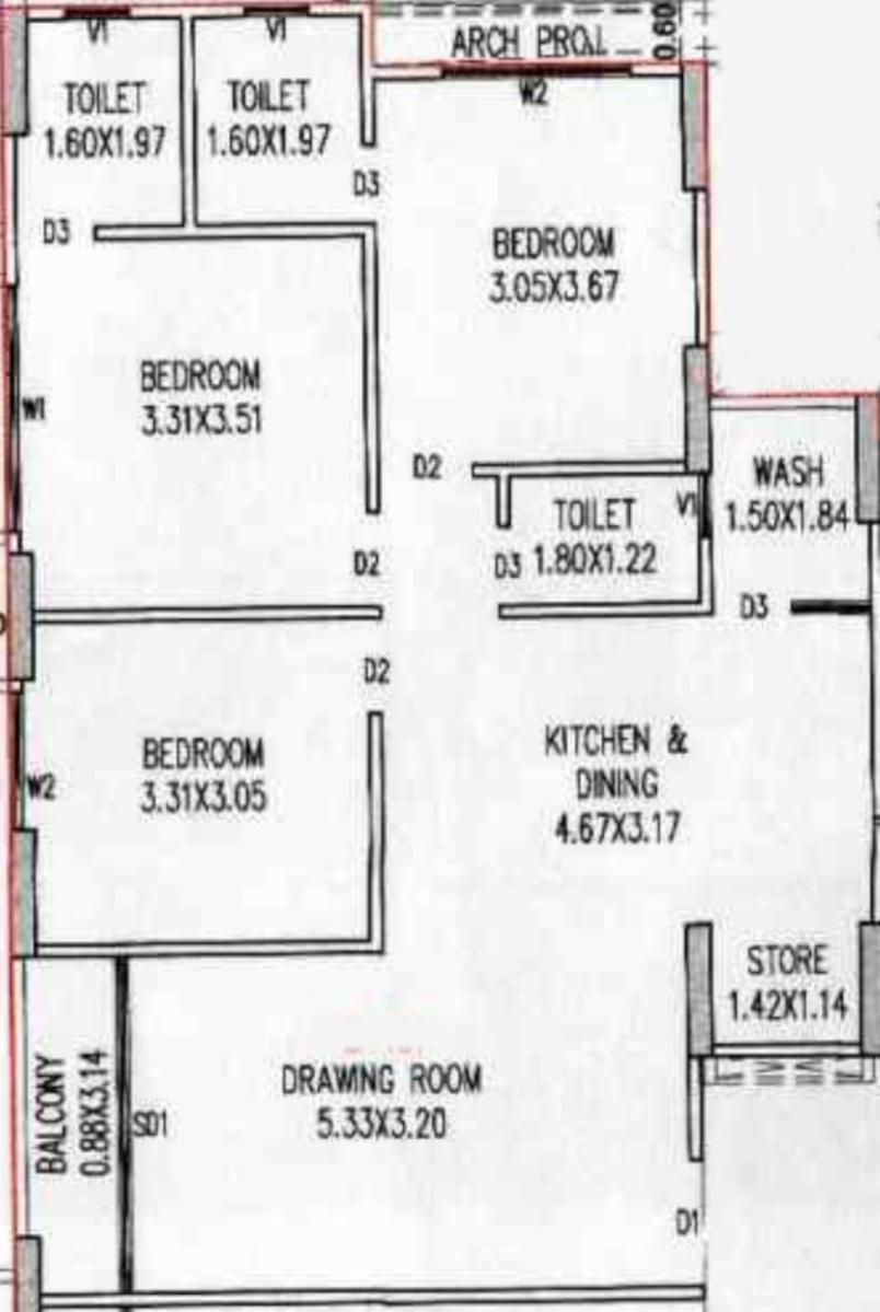 Meraki 86 floor plan