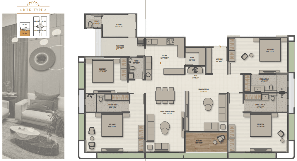 Anantam floor plan