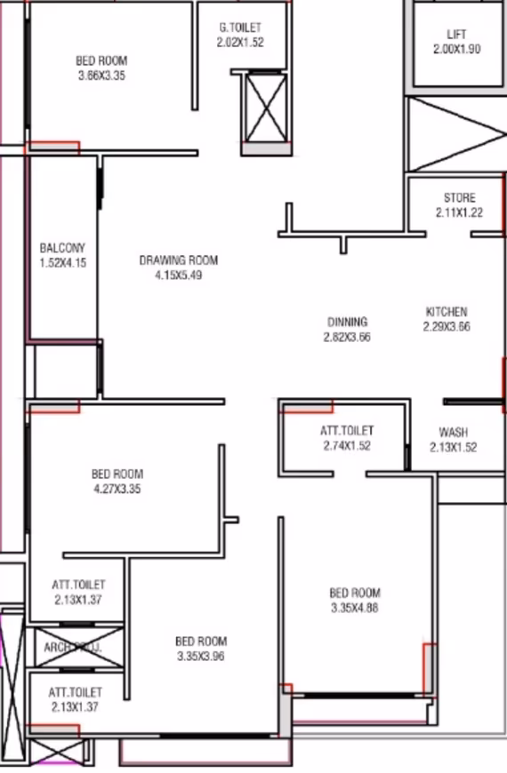 Samved beverly heights floor plan