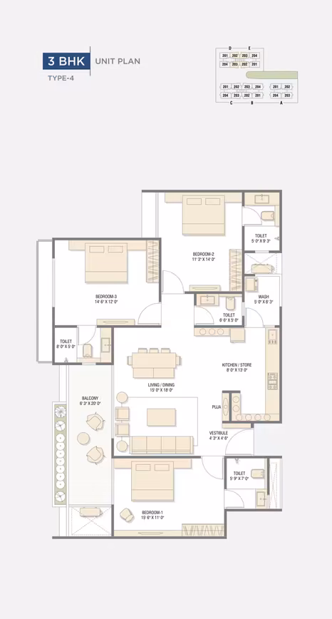 Vrundavan Elysia floor plan