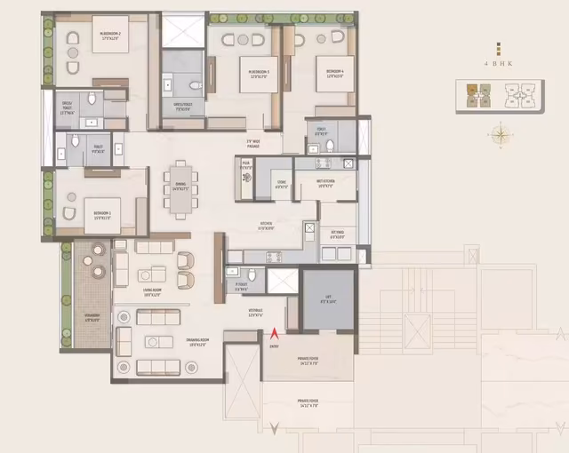 Siddhi Pratibimb floor plan