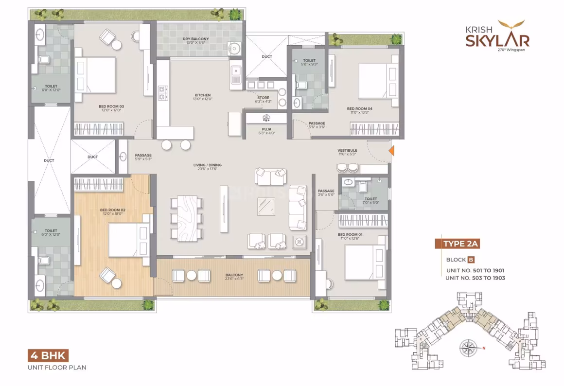 Krish Skylar floor plan