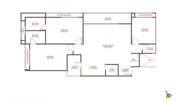 Satvan Harmony floor plan