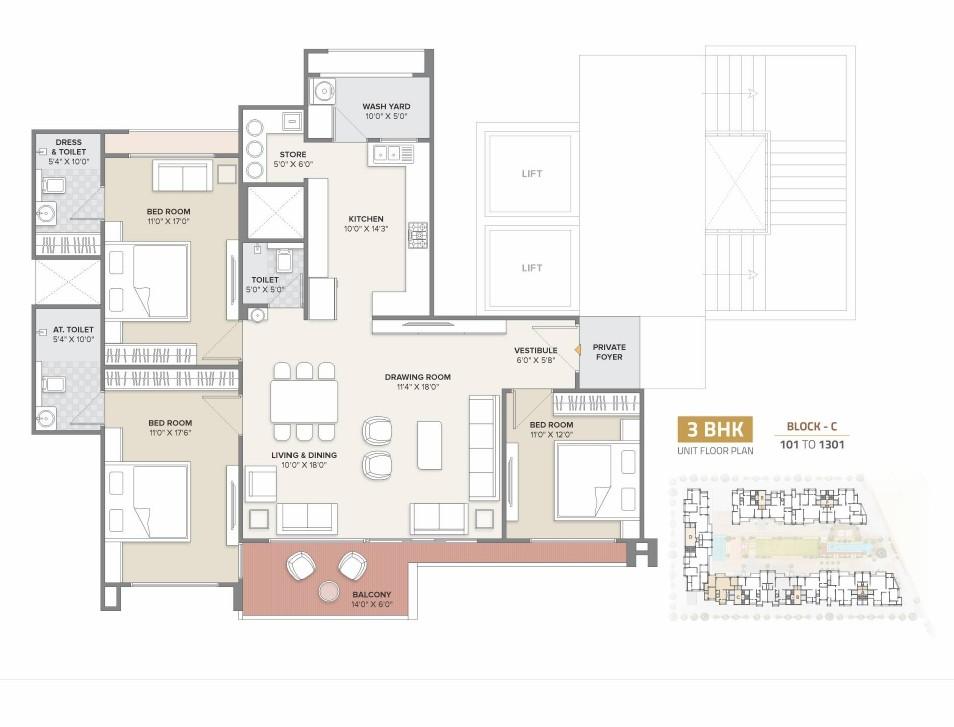 Bansari Prominence floor plan