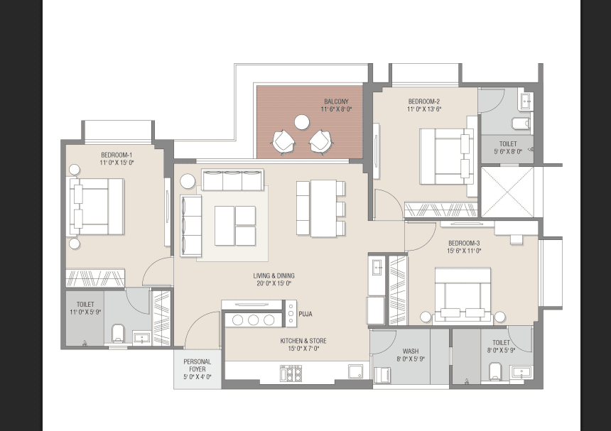 Kaavyaratna Sanskruti 2 floor plan