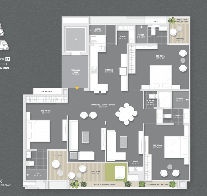 Saragam Sarita floor plan