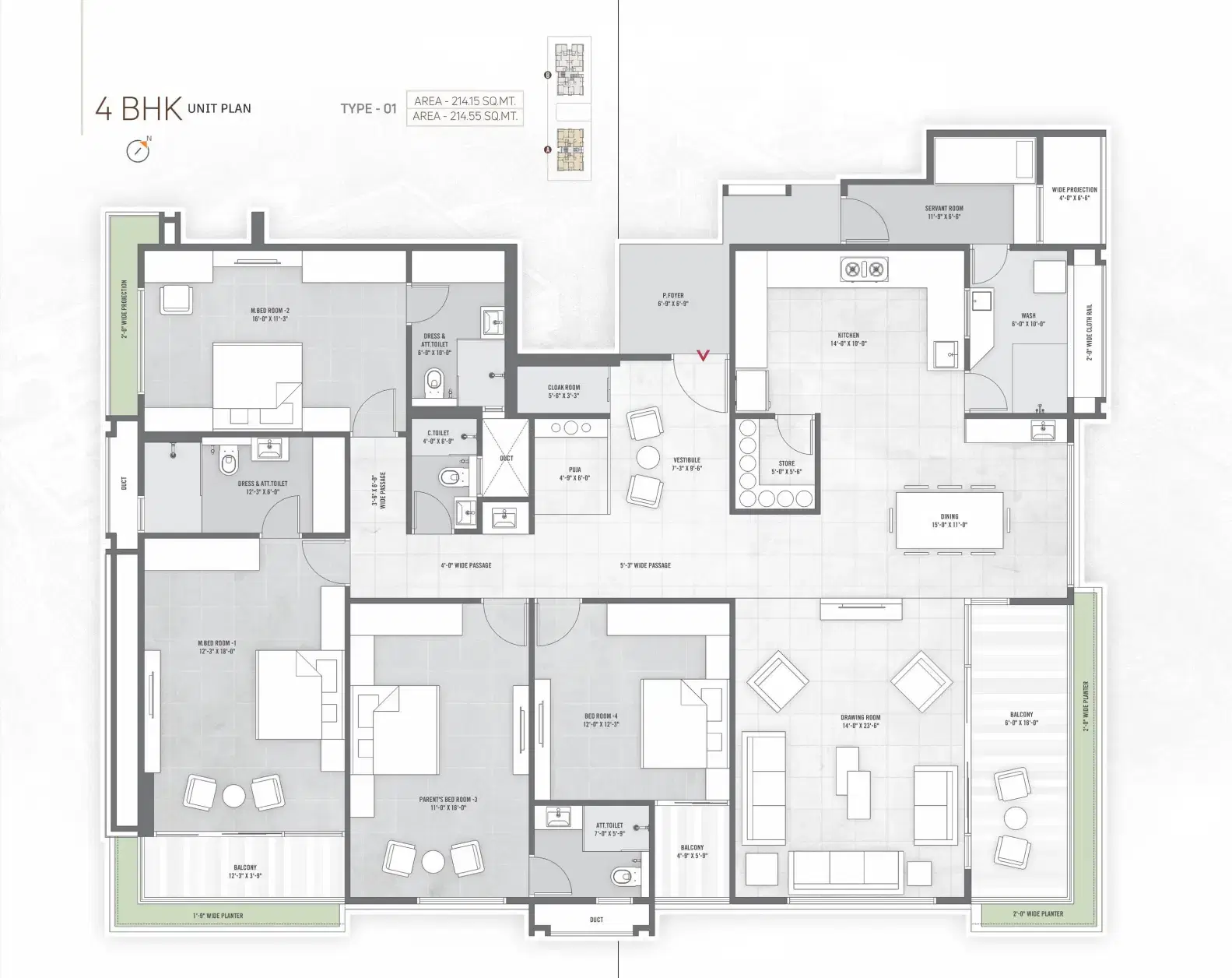 Rehvassa Sofitel 4bhk