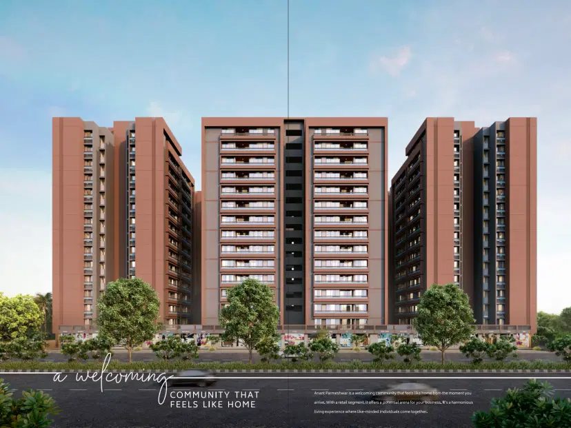 Premium 3 BHK Flat buy — Anant Parmeshwar in B/s Anavya, Parmeshwar Sabarmati, Mehsana Highway, Opp. Water Tank, Adalaj, Gujarat – 382421, Gandhinagar