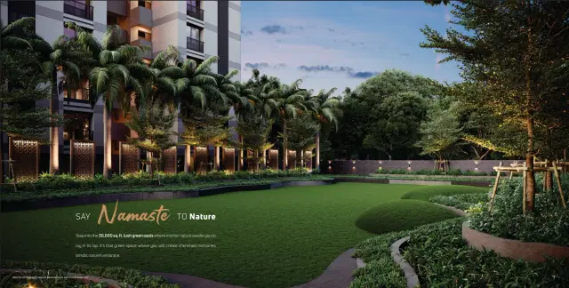 3 BHK Flat buy — Beaufort Park in Beaufort Park, Beside Ananya Parmeshwar, Opp. Vandemataram Vishwam, Adalaj-Zundal Road, Adalaj-382421, Gandhinagar, Gujarat — photo 2