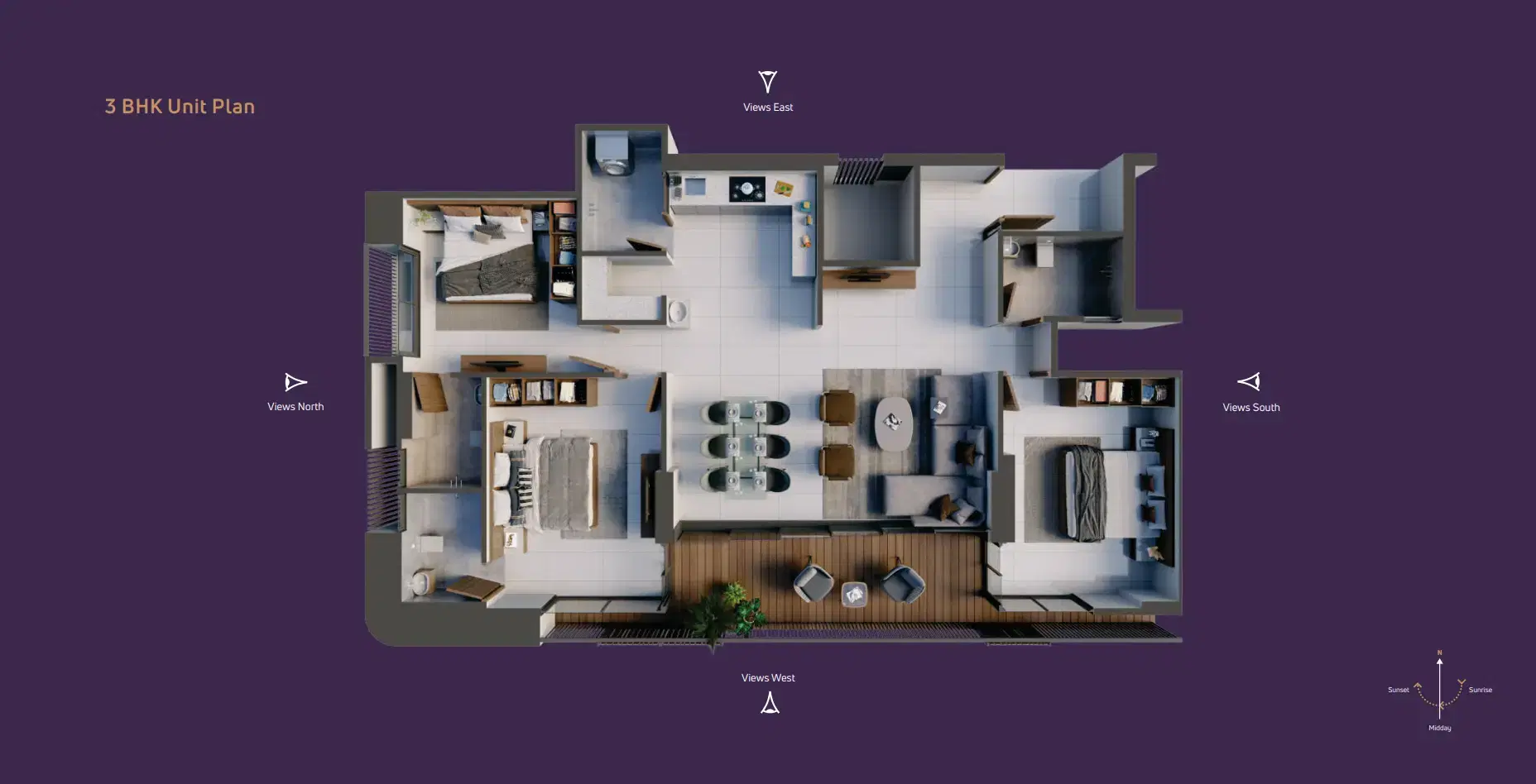 Beaufort Park 3bhk
